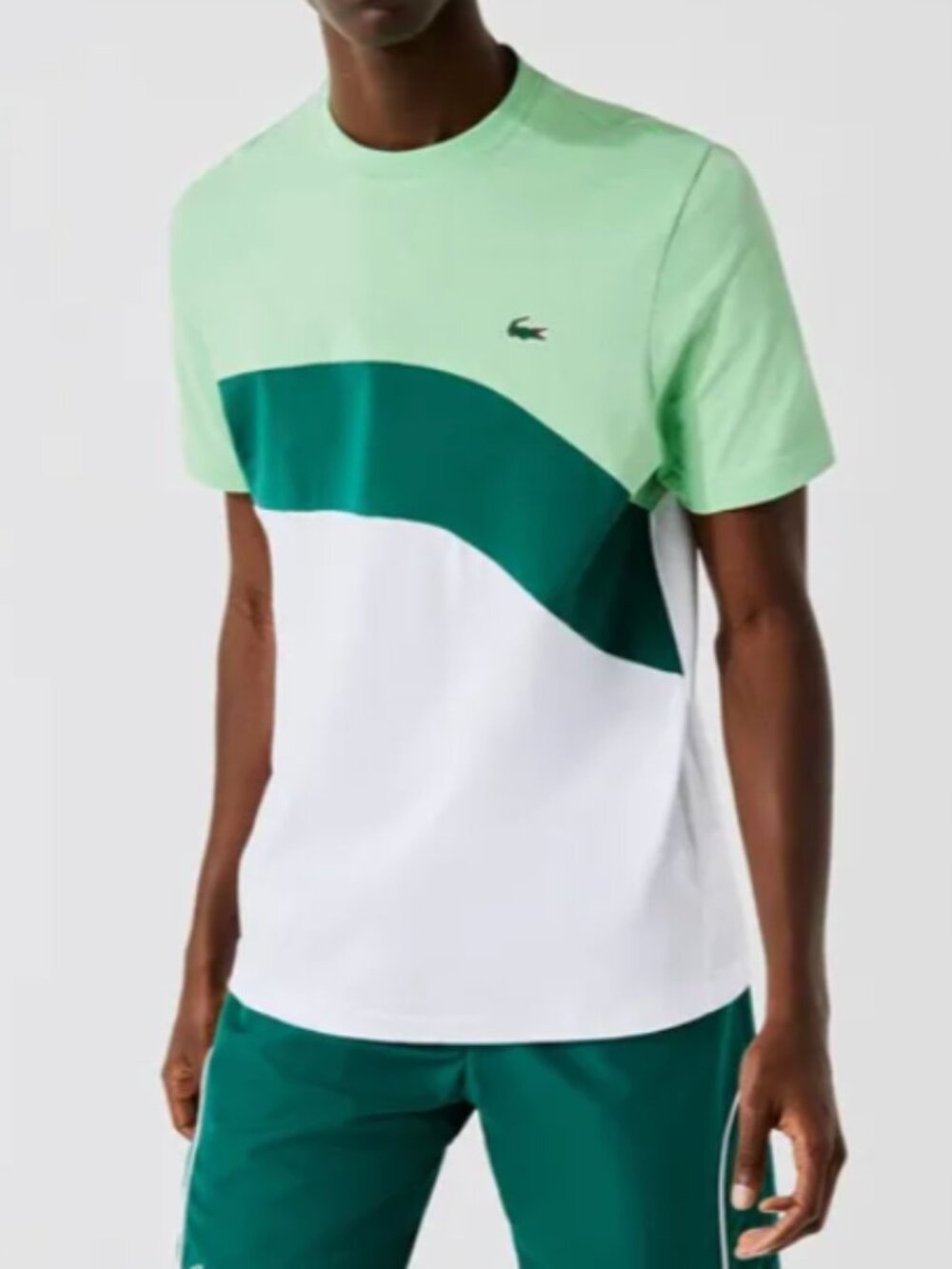Lacoste Sport Men's Ultra-Light Colourblock Tennis T-Shirt Size Small